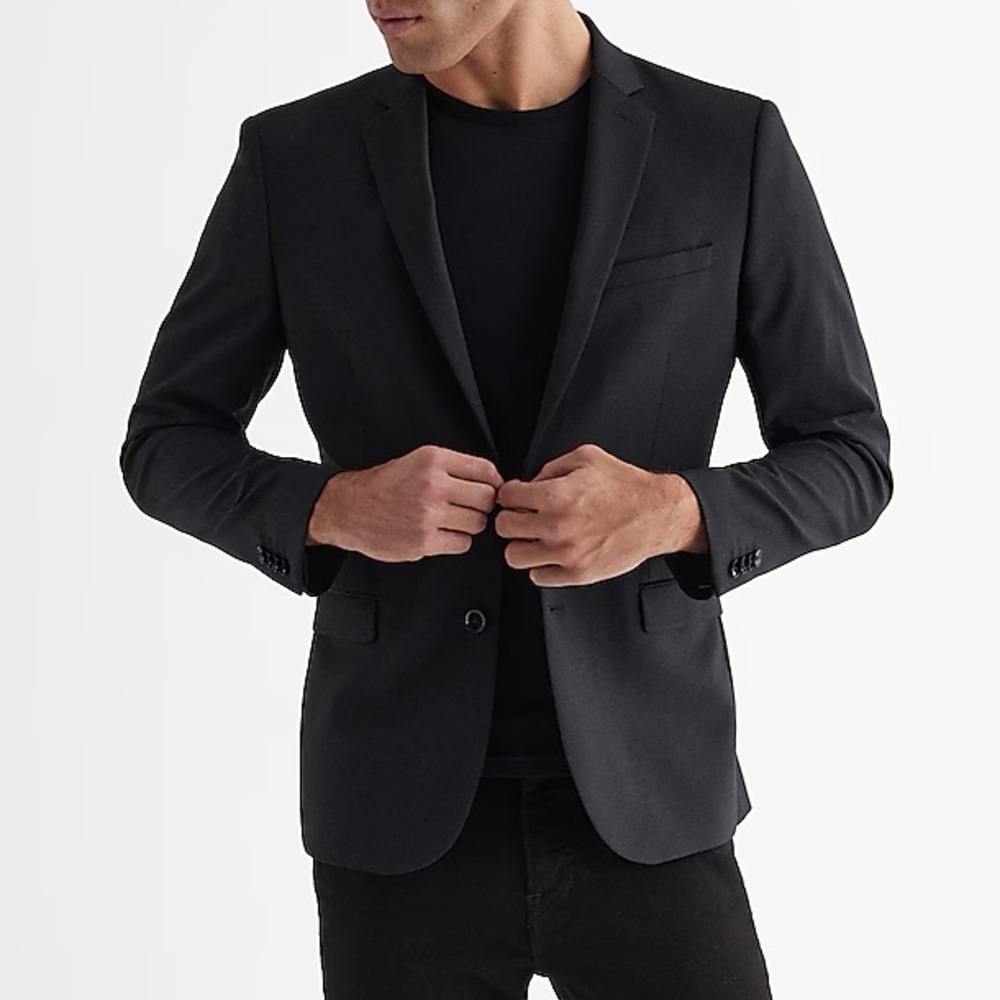 Express Men’s Slim Fit Blazer (Black)